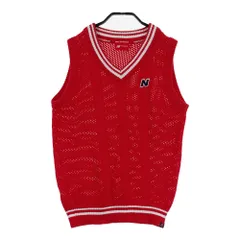 サイズ：2 NEW BALANCE GOLF ニューバランス  ニット ベスト  レッド系 [240101580625] ゴルフウェア レディース ストスト