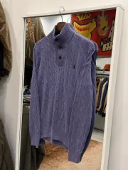 POLO RALPH LAUREN ポロラルフローレン ハーフネック ボタン クォーター ジップアップ