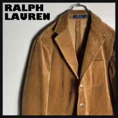 RALPH LAUREN テーラードジャケット 太畝コーデュロイ 刺繍ロゴ M