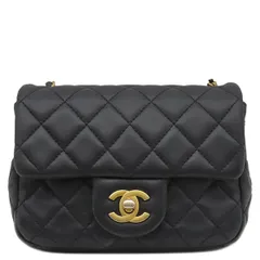 シャネル CHANEL ショルダーバッグ ミニマトラッセ チェーンショルダー ラムスキン ブラック ゴールド金具 黒 ココマーク ココボール  ランダムシリアル 【箱】【中古】
