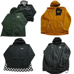 古着卸 ブランドMIX アノラックパーカー ジャケット 5枚セット (メンズ L ) アンダーアーマー チャンピオン ナイキ ヴァンズ 中古 ND1711