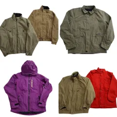 古着卸 まとめ売り ジャケット MIX 6枚セット (メンズ M /40 ) ブルゾン スタンドカラー 比翼 シェルジャケット 中古 古着 ND2138