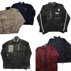 古着卸 まとめ売り ジャケット MIX 6枚セット (メンズ XL /5 ) ワンポイント スタンドカラー マルチポケット 中古 古着 ND2117