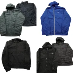 古着卸 まとめ売り ブランドMIX ジャケット 6枚セット (メンズ L ) クイックシルバー リーバイス ディッキーズ チャップス 中古古着 ND2112