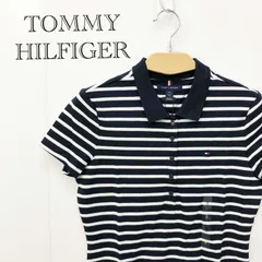 タグ付 ＴＯＭＭＹ ＨＩＬＦＩＧＥＲ トミー ヒルフィガー ピケストライプ ポロ シャツ Ｓサイズ レギュラーカラー メンズ