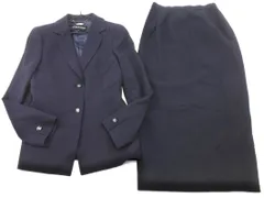 新品 LAPINE BLANCHE ラピーヌブランシュ セットアップ ジャケット スカート スーツ size7/紺 ◇■◎レディース