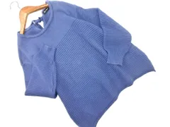 nano universe ナノユニバース ニット セーター 紺 ◇■ レディース