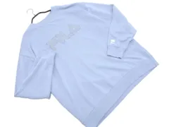 FILA フィラ ロゴ 刺繍 トレーナー スウェット sizeL/青 ◇■ メンズ