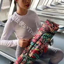 【新品未使用】マット ケース ヨガバッグ ヨガマットバッグ ヨガマットバッグ ポケット付き フィットネスマットバッグ マットケース 持ち運び便利 防水 CZH1224P469