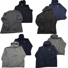 古着卸 まとめ売り ナイキ NIKE スウェット 8枚セット (メンズ XL ) ジップパーカー フーディー スウォッシュ 中古 古着 ND1859