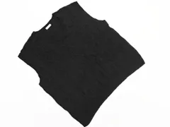 SM2 サマンサモスモス Vネック ニット ベスト sizeF/黒 ◇■ レディース