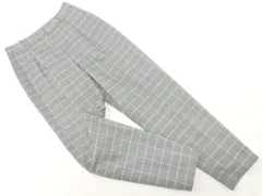 NATURAL BEAUTY BASIC ナチュラルビューティーベーシック グレンチェック テーパード パンツ sizeS/グレー ◇■ レディース