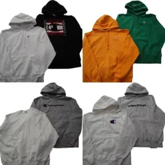 古着卸 まとめ売り チャンピオン Champion リバースウィーブ スウェット 8枚セット (メンズ L ) フーディー クルーネック 中古 古着 ND1978