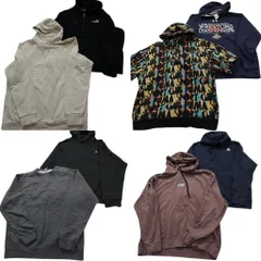 古着卸 スポーツブランドMIX スウェット 8枚セット (メンズ XL /2XL ) プーマ ジョーダン リーボック アンダーアーマー 中古 古着 ND1894