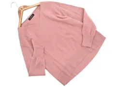 green label relaxing グリーンレーベルリラクシング ユナイテッドアローズ アンゴラ混 Vネック ニット セーター ラベンダーピンク ◇■ レディース