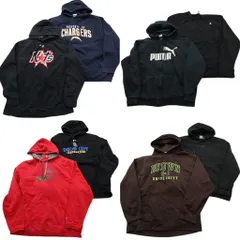 古着卸 まとめ売り スポーツブランドMIX スウェット 8枚セット (メンズ 2XL /4XL ) プーマ リーボック アンダーアーマー 中古 古着 ND1893