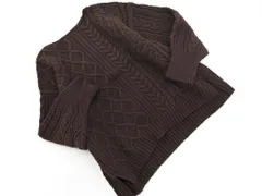 AMERICAN HOLIC アメリカンホリック ウール混 ケーブル編み ニット セーター sizeF/茶 ◇■ レディース