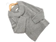 E Hyphen World gallery イーハイフンワールドギャラリー シャギー ニット セーター sizeF/グレー ◇■ レディース