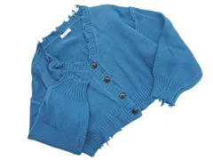 INGNI イング ダメージ加工 ニット カーディガン sizeM/青 ◇■ レディース