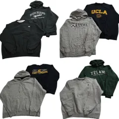 古着卸 まとめ売り チャンピオン Champion スウェット 8枚セット (メンズ XL ) クルーネック カレッジ フーディー 中古 古着 ND1955