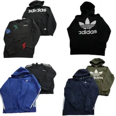 古着卸 アディダス adidas スウェット 7枚セット (メンズ XXS /XS /S ) オリジナルス トレフォイル スリーストライプス 中古 古着 ND1951