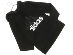 adidas アディダス 裏起毛 ロゴ プルオーバー パーカー size0T/黒 ◇■ レディース