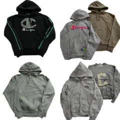 古着卸 まとめ売り チャンピオン Champion リバースウィーブ スウェット 6枚セット (メンズ XS /S ) フーディー フルジップ 中古 ND2026