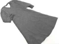 casa fline カーサフライン スウェット Vネック パフスリーブ ワンピース sizeF/グレー ◇■ レディース