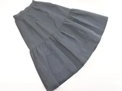 nano universe ナノユニバース ギャザー ロング スカート size36/深緑 ■■ レディース