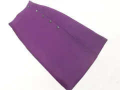 LOWRYS FARM ローリーズファーム ラップ風 ロング スカート sizeM/紫 ■■ レディース