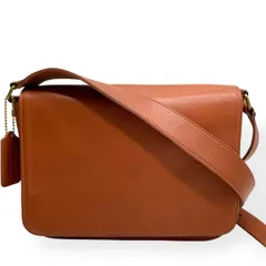 極美品　希少　COACH オールドコーチ　USA製　ショルダーバッグ　ブラウン