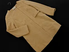 any SiS エニィスィス ウール混 ジップアップ ノーカラー コート size3/ベージュ ◇■ レディース