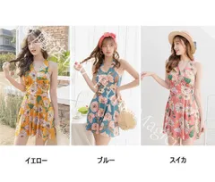 【送料無料】レディース 女性 水着  おしゃれ ビキニ ワンピース水着 花柄 スイムウェア 体型カバー ビーチウェア 水泳服 カップ付き リゾート  スイミングウェア 20代 CZH1224P656