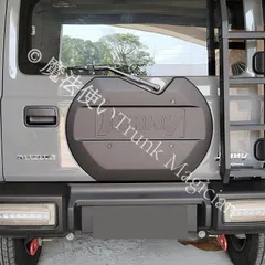 【新品未使用】新型スズキジムニー スペアタイヤレスカバー JB64JB74 リアゲートカバー 背面レスカバー スムージングパネル 外装パーツ マッド CZH1224P005