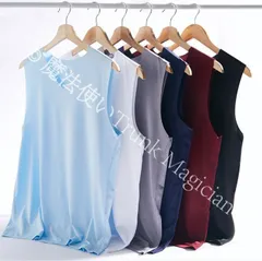 【新品未使用】タンクトップ メンズ 接触冷感 汗取り 2枚セット インナー シームレス ノースリーブ Vネック インナーシャツ 肌着 下着 Tシャツ CZH1224P1192