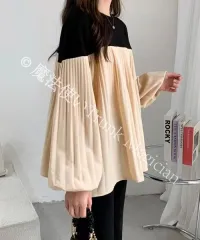 【新品未使用】フリルブラウス レディース 体型カバー ゆったり 長袖 上品 バルーンスリーブブラウス 通勤 ビジネス フォーマル オシャレ デート 20代 30代 40代 CZH1224P531