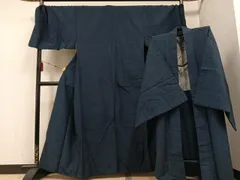 平和屋着物●男性　紬　アンサンブル　色無地　褐返し色　キングサイズ　正絹　逸品　AABE8947ph