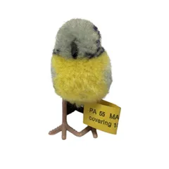 Steiff(シュタイフ) ぬいぐるみ美品  - ライトブルー×イエロー×マルチ ミニサイズ/鳥 ウール