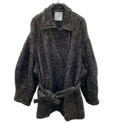 CLANE クラネ MIX LOOP TWEED BOX COAT ミックスループツイードボックスコート 11101-0062 ブラック系 1のサムネイル