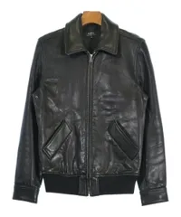 【極美品】A.P.C. レザージャケット フルジップ ブラック S フランス製 A.P.C - A.P.C.アーペーセーAPC フランス製ホースハイド馬革レザー