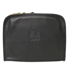LOEWE　ロエベ　 アナグラム レザー バッグ クラッチ セカンド＊