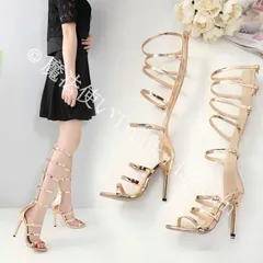 【新品未使用】ヒールサンダル レディース 12センチ サマーブーツ ピンヒール キャバ キャバサンダル バックル 女性 履きやすい ストラップサンダル 幅広 疲れない CZH1224P1173