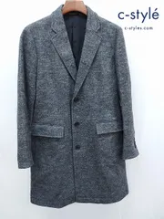 未使用に近い⭐️ジョゼフオム チェスターコート 千鳥格子 46サイズ ウール アンベント UNBENT 千鳥格子 チェスターコート ロング ブラウン 茶 2