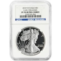 イーグル 銀貨 NGC PF70 プルーフ 最高鑑定 純銀 1オンス 1oz - メルカリ