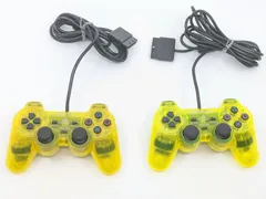 動作確認済み SONY 純正 PS2 DUALSHOCK2 コントローラー SCPH-10010 クリアイエロー