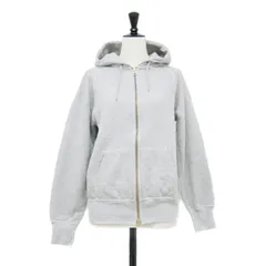 ORCIVAL オーシバル パーカー グレー サイズ:2(M) | 21秋冬 フレンチテリー ジップアップ パーカー / フーディー スウェット | 長袖 ラグランスリーブ 裏毛 コットン | 日本製 | トップス【レディース】【中古】