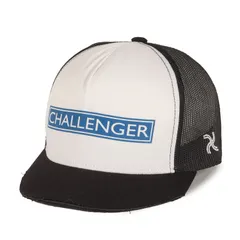 CHALLENGER チャレンジャー キャップ ブラック 黒 | BOXロゴ バイザーカット メッシュキャップ | ブランド 帽子 スナップバック【メンズ】【中古】