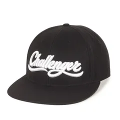 【美品】CHALLENGER チャレンジャー キャップ ブラック 黒 サイズ:XL | 24SS スクリプトロゴ ベースボールキャップ (SCRIPT BASEBALL CAP) | ブランド 帽子【メンズ】【中古】