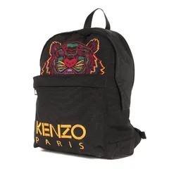 KENZO ケンゾー バッグ | タイガー ロゴ 刺繍 ポリナイロン キャンバス リュック (Tiger Canvas backpack F855SF300F20) | ブラック 黒 | ブランド カバン【メンズ】【中古】のサムネイル
