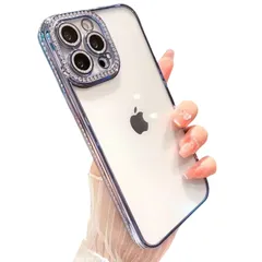 竹下工房 メタリックフレームケース ラインストーン キラキラ かわいい 韓国 foriPhone MC-100 (シルバー, iPhone14) [シルバー] [iPhone14]